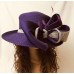 Vtg Jack McConnell Style s Hat Bling Kentucky Derby Church Bow Feather L XL  eb-57566654